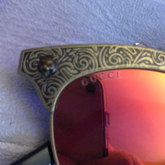 Gucci Tiger Accent Mirror sunglasses main image 4
